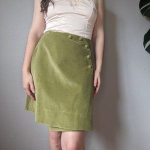 Bill Atkinson Vintage Green Mini Skirt
